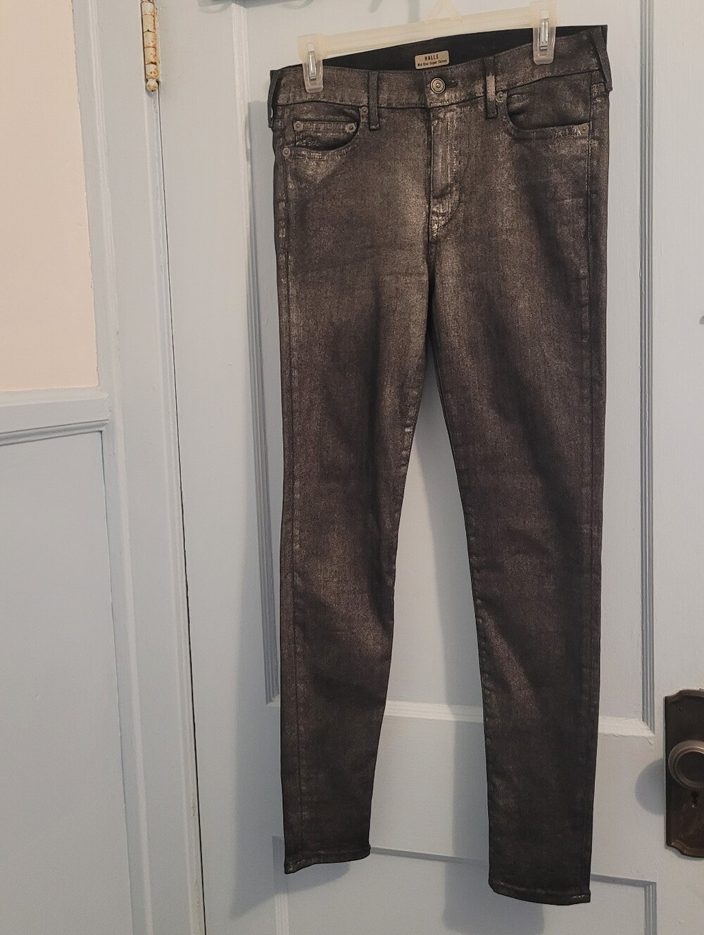 Mavi Men’s Metallic Charcoal Skinny Jeans